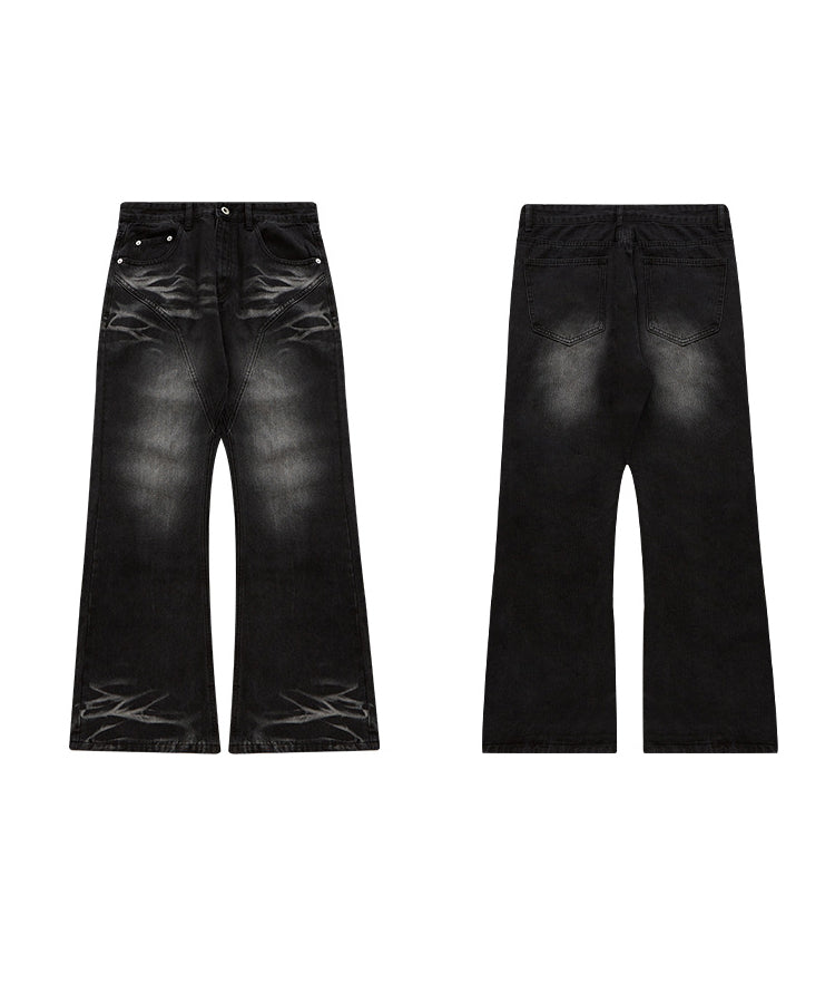 フレアデニムパンツ/14092