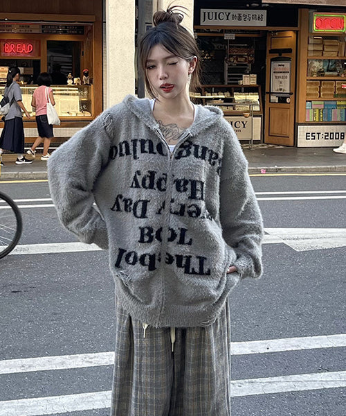 シャギーニットパーカー / 15246