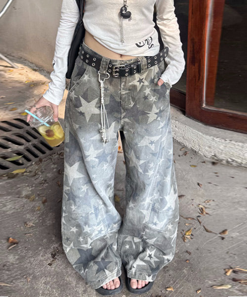 星柄デニムパンツ / 15264