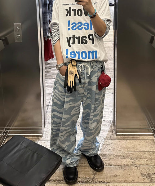 タイガーパターンデニムパンツ / 15780