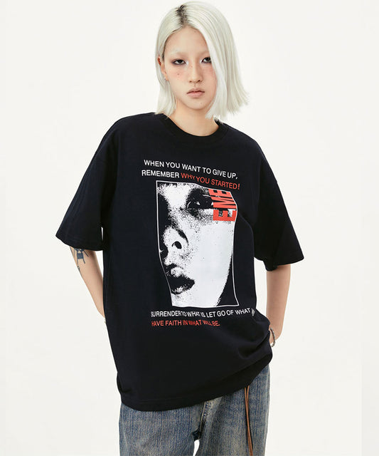 フォトグラフィックプリントTシャツ/13462