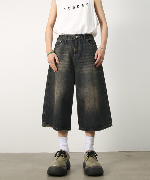 Dカン付きデニムハーフパンツ / 14433