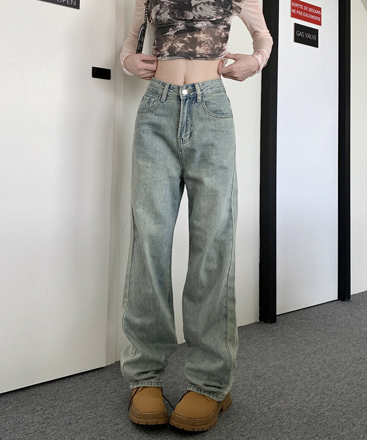 スタービジュー付きワイドデニムパンツ / 15005