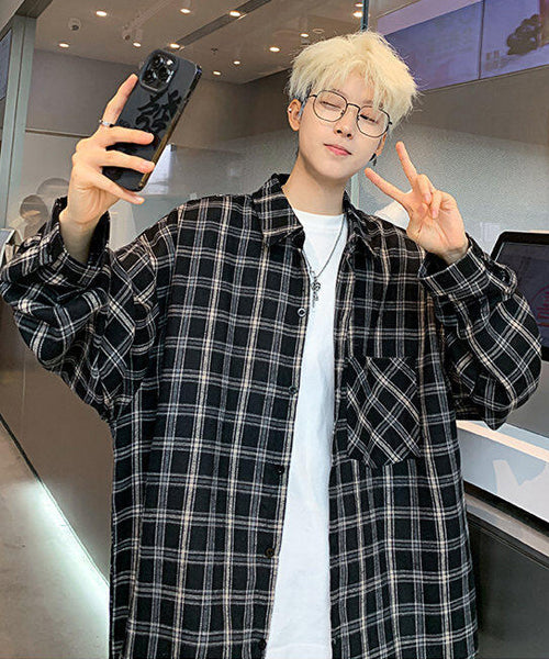 オーバーサイズチェック柄シャツ / 15199