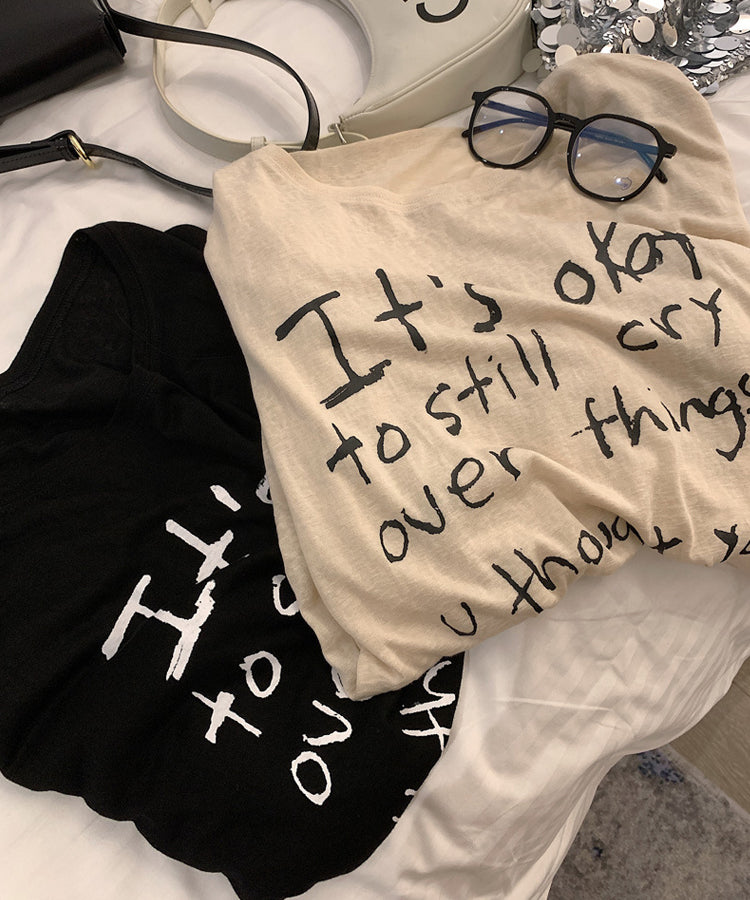 オーバーサイズレタリングロゴロンT / 15026