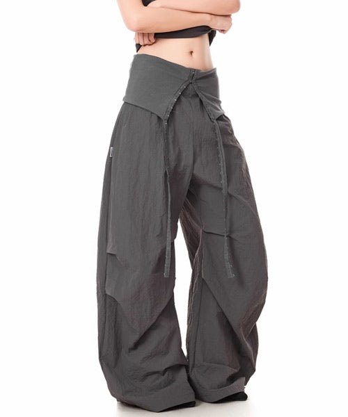 ラインストーンロゴワイドパンツ / 15719