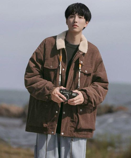襟ボアコーデュロイブルゾン / 15409
