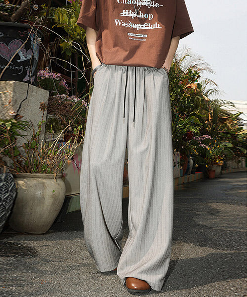 ストライプ柄スラックスパンツ / 14607