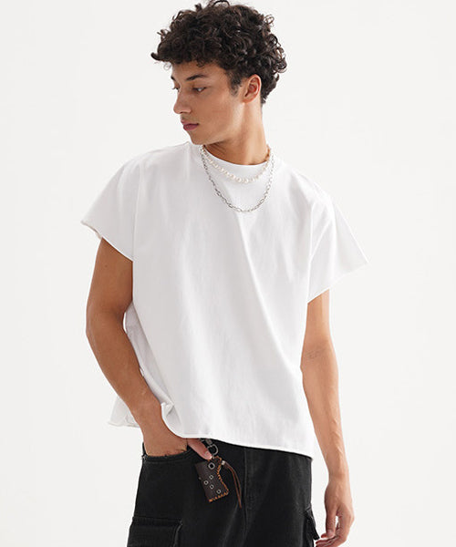 ショート丈半袖Tシャツ / 14485