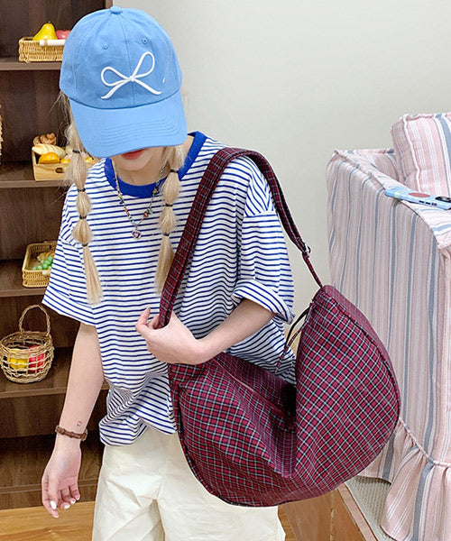 チェック柄ショルダーバッグ / 15040
