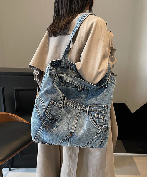 リメイク風デニムトートバッグ / 15148
