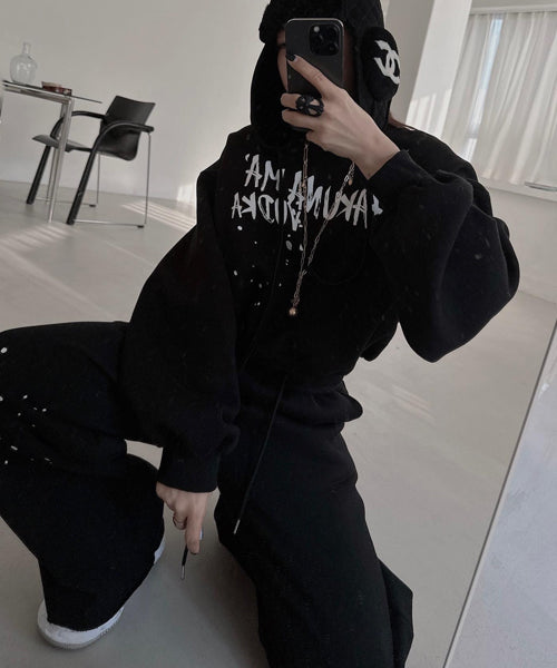 ショート丈ロゴプルオーバーセットアップ / 15132