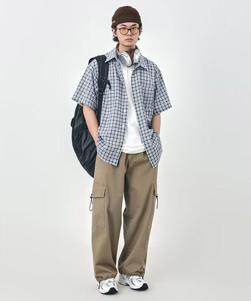 半袖チェック柄シャツ / 14566