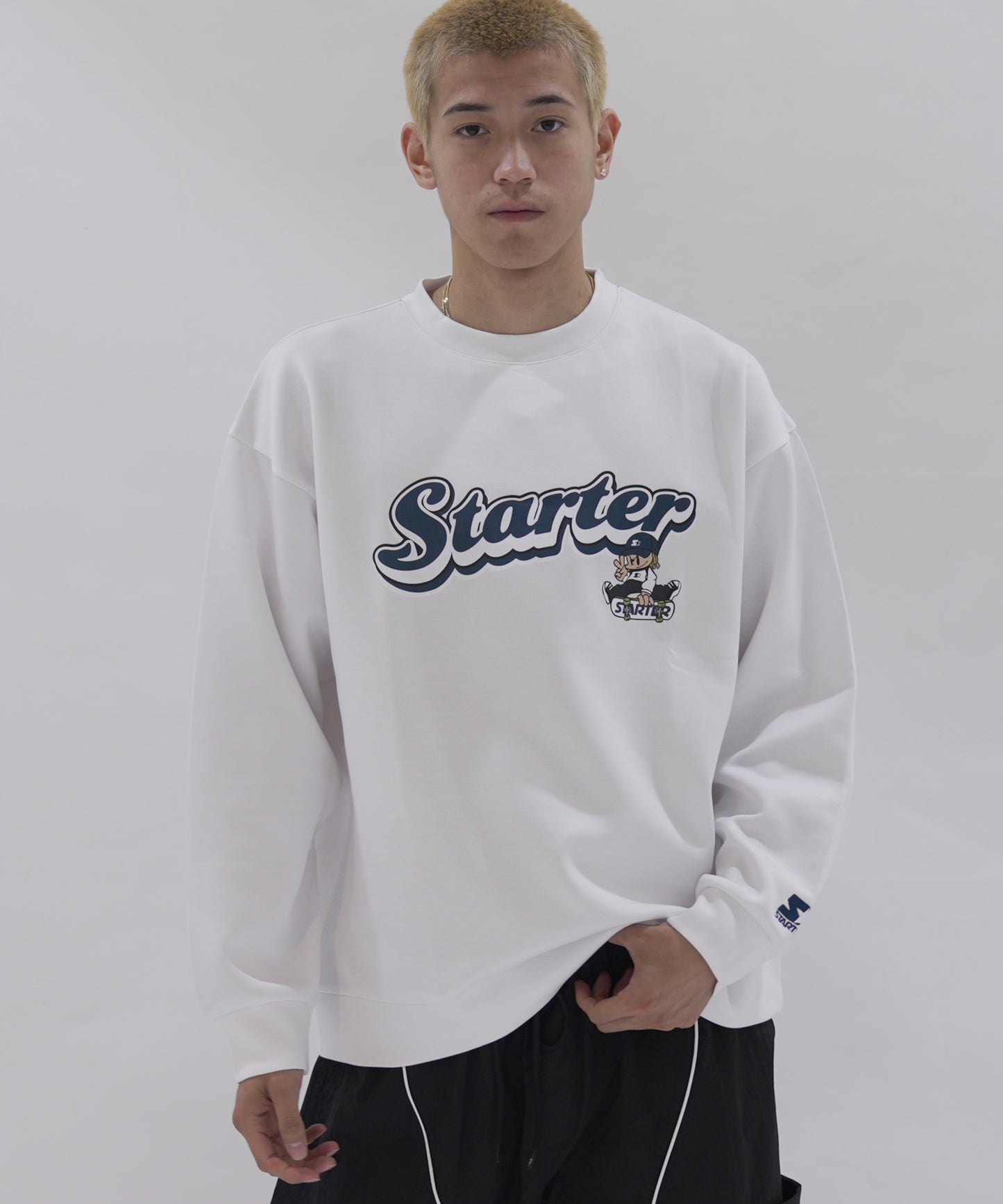 STARTER BLACK LABEL ダンボールニットトレーナー/14060