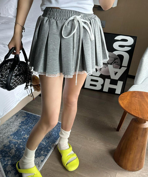 インパン裏地付きプリーツミニスカート / 14874