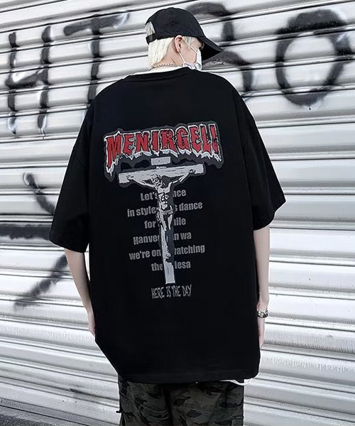 クロスバックプリントTシャツ / 14444