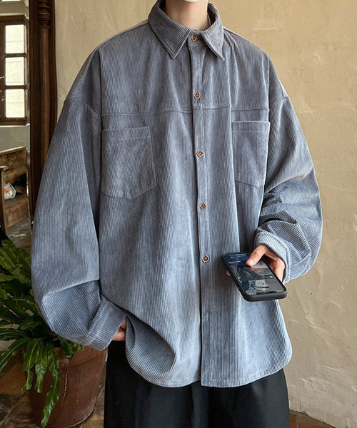 コーデュロイ長袖シャツ / 15212