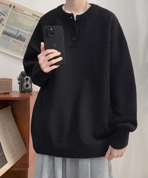 ヘンリーネックニット / 15234