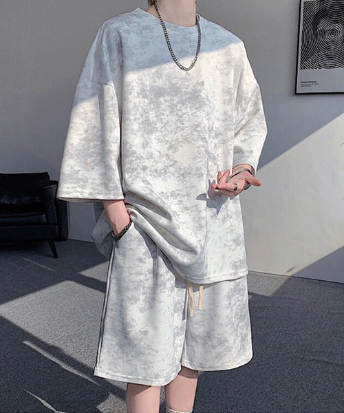 タイダイ柄半袖Tシャツ&ショートパンツ セットアップ / 15709