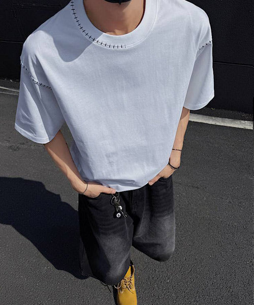 ハンドステッチ刺繍Tシャツ / 14645