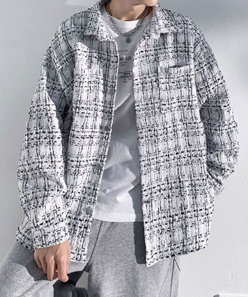 ツイードライクシャツジャケット / 15166