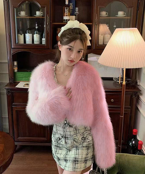 ショートフェイクファージャケット / 15278