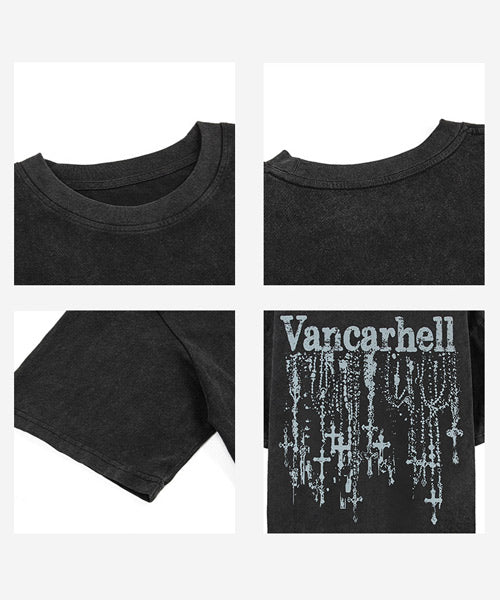 クロスプリントTシャツ / 15769