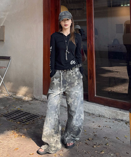 星柄デニムパンツ / 15264