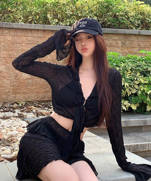 フリルセパレート4点セットビキニ水着 / 14900