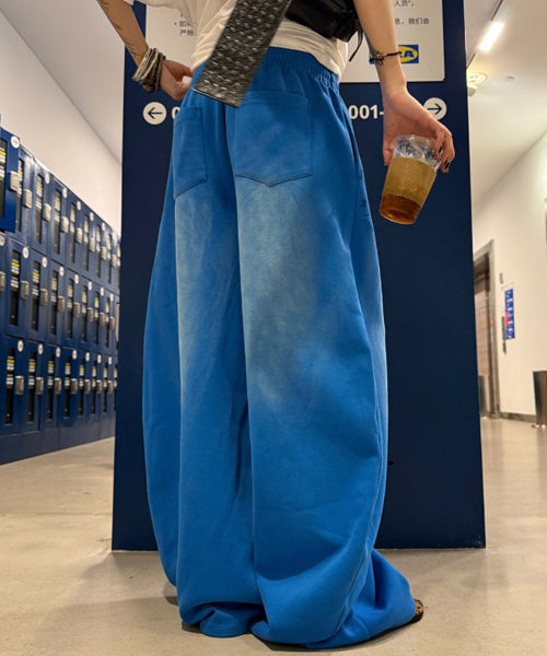 ユーズド加工ナンバーロゴスウェットパンツ / 15227