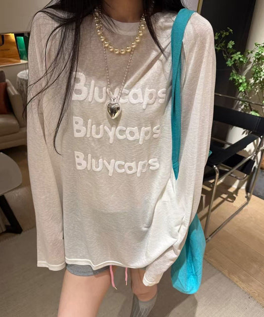 オーバーサイズ発泡プリントシアーロンT / 15027