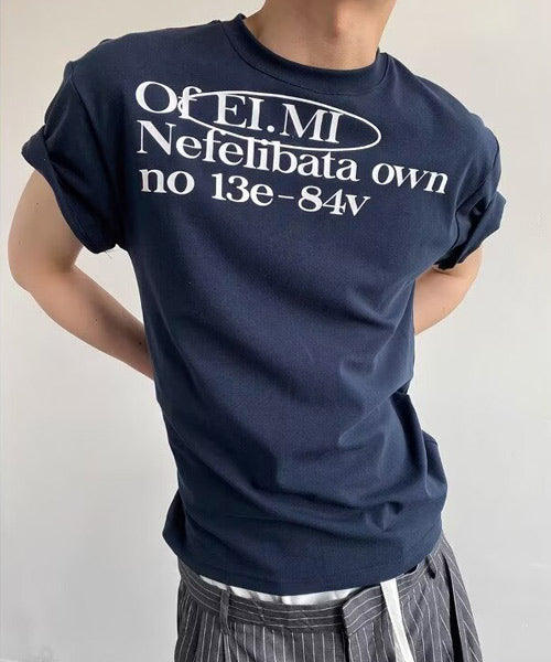 レタリングロゴプリントTシャツ / 15764