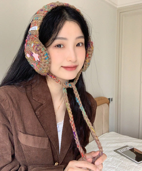 カラフル手編み風イヤーマフラー / 15418