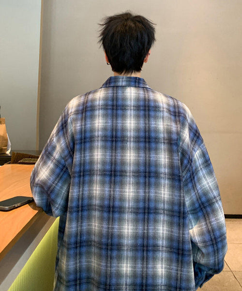 オーバーサイズチェック柄シャツ / 15200