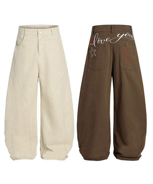 バック刺繍ロゴパンツ / 15449