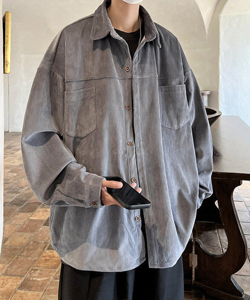 コーデュロイ長袖シャツ / 15212