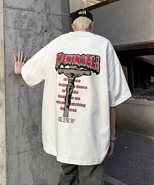 クロスバックプリントTシャツ / 14444