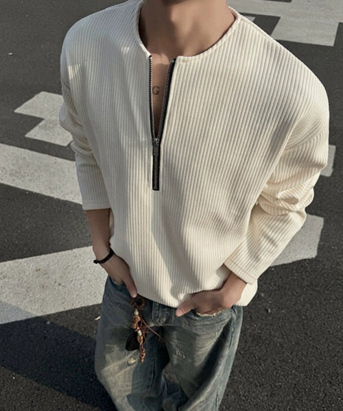 ハーフジップロンT / 14486