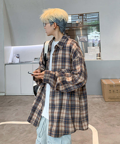 オーバーサイズチェック柄シャツ / 15199