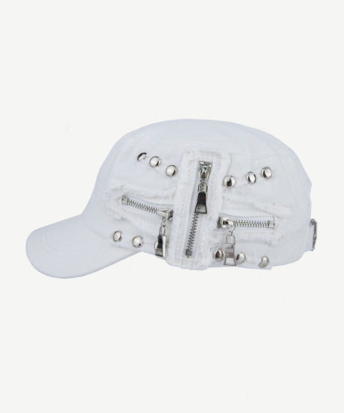 ジップデザインスタッズワークキャップ / 14936