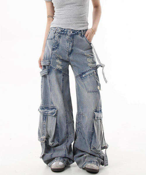 ワイドカーゴデニムパンツ / 15549