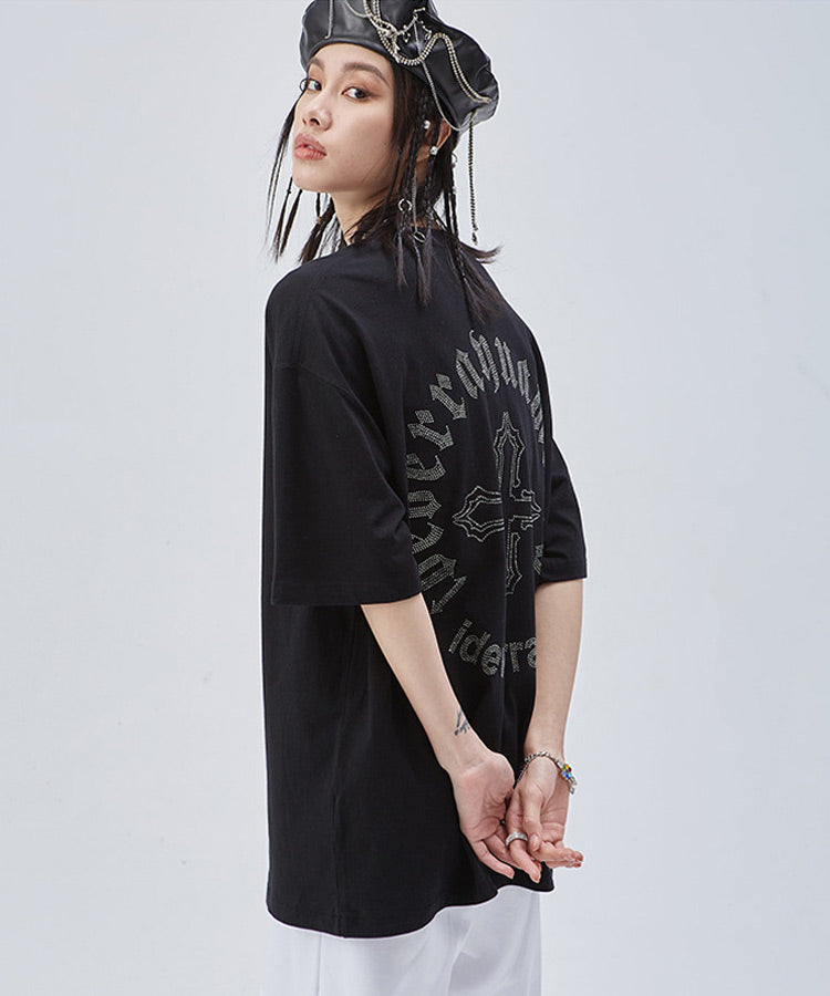 オーバーサイズラインストーンロゴTシャツ / 13469 – Ressaca