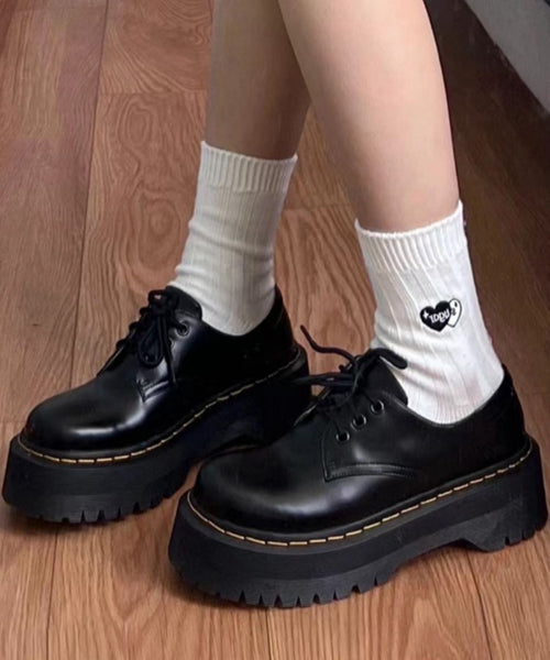 レースアップ厚底シューズ / 15283