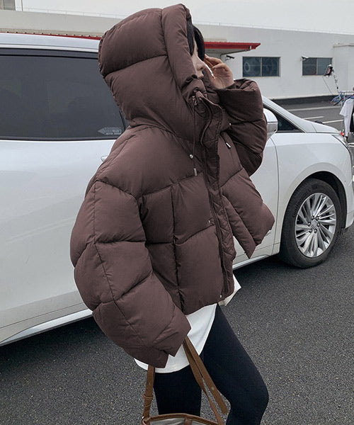 ボリュームフードショートダウンジャケット / 15295