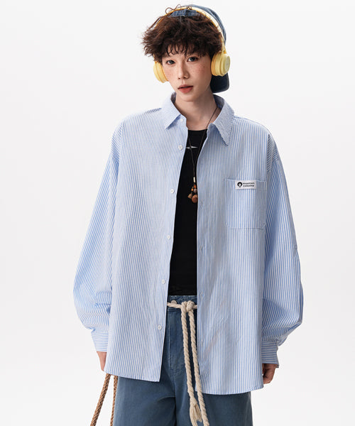 オーバーサイズストライプシャツ / 15665