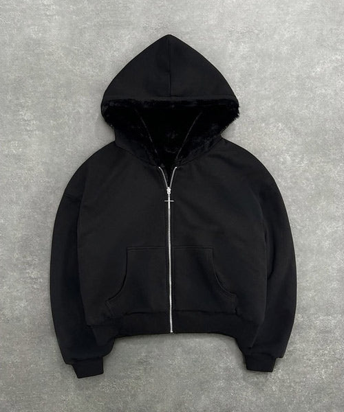 フェイクファースウェットジップパーカー / 15209