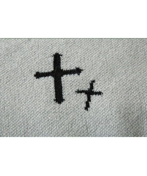 クロス柄ハンドステッチニット / 15245