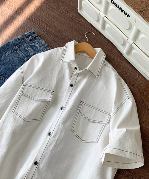 ステッチ半袖シャツ / 14706