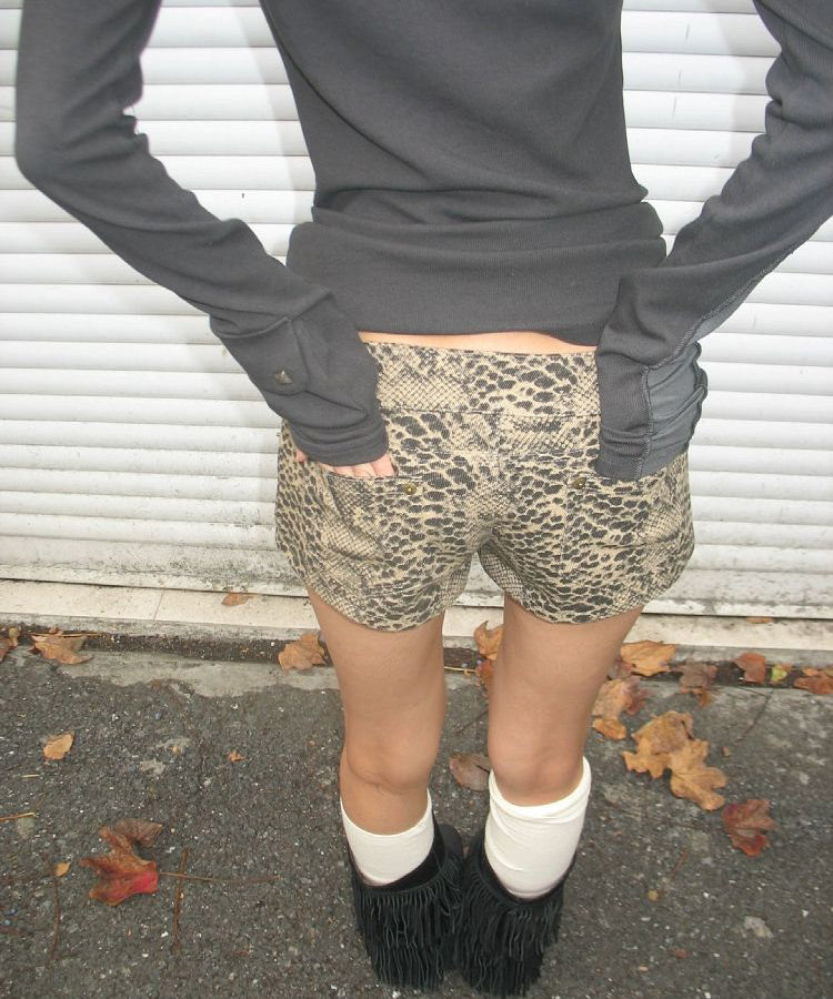 レオパード柄マイクロショートパンツ / 14827