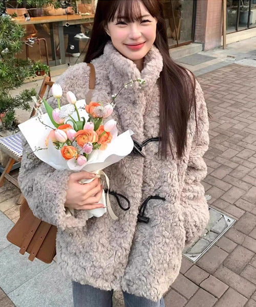 フェイクファーダッフルコート / 15410